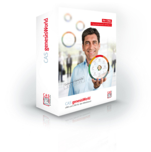 CAS genesisWorld Packshot der CRM Lösung