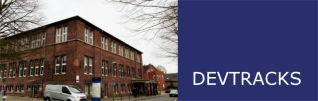 Beitragsbild_Devtracks_718px Gebäude der DEVTRACKS in Essen
